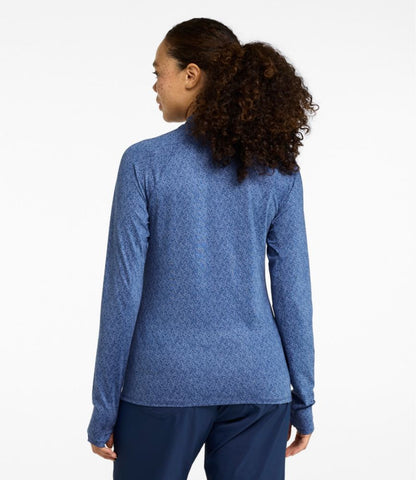 Women's Access Trail Pullover, Long-Sleeve Quarter-Zip Print - US 6472