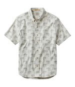 Men's Stonecoast Hemp Shirt, Short-Sleeve, Slightly Fitted Untucked Fit, Print - US 3230