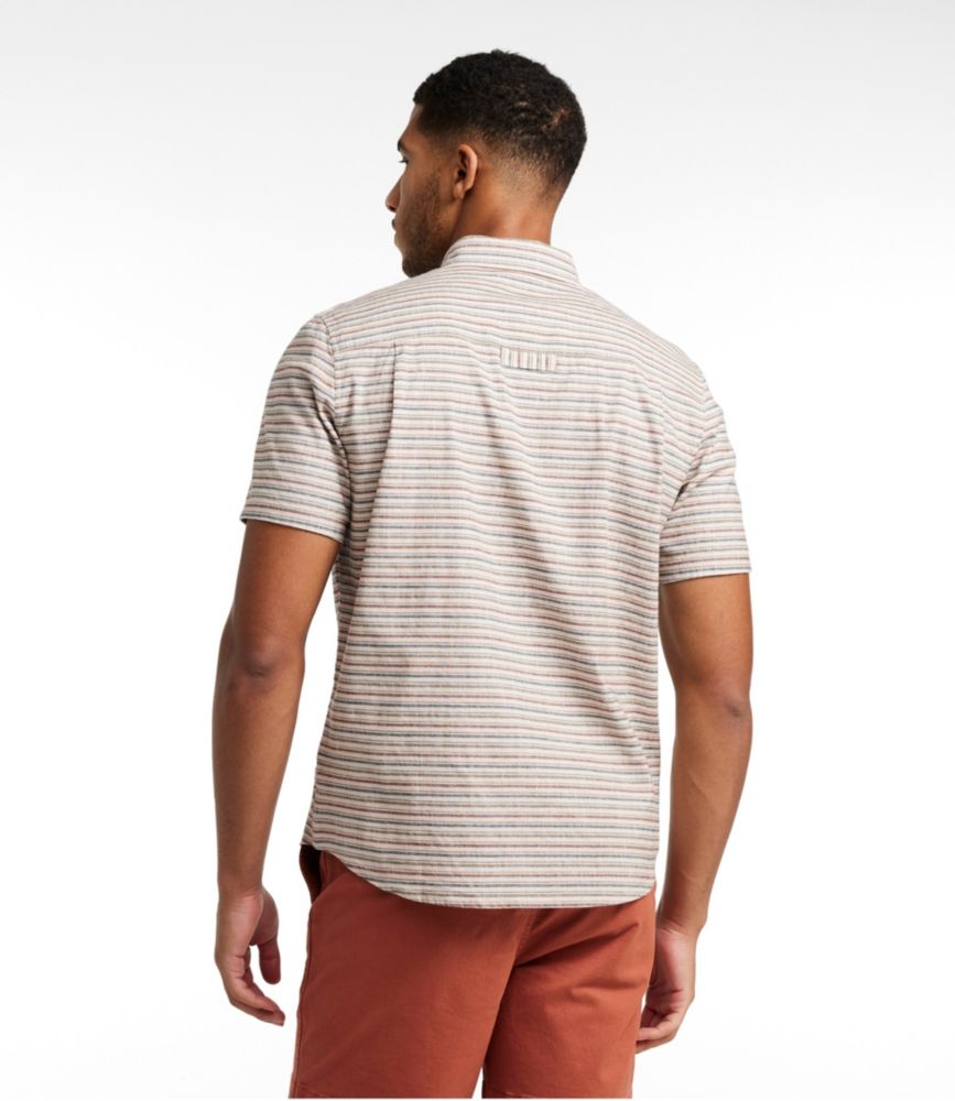 Men's Stonecoast Hemp Shirt, Short-Sleeve, Slightly Fitted Untucked Fit, Stripe - US 2652