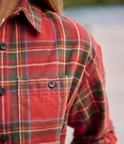 Women's Scotch Plaid Flannel Shirt, Boyfriend - US 3120