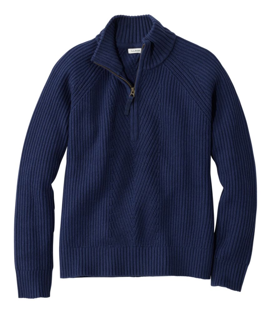 Women's Mariner Shaker Sweater, Quarter-Zip - US 0350