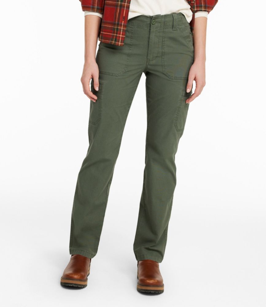 Women's 207 Vintage Cotton Canvas Pants, Mid-Rise Straight-Leg Cargo - US 6659