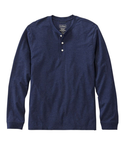 Men's Comfort Stretch Performance® Pima Tee, Long-Sleeve Henley - US 0193