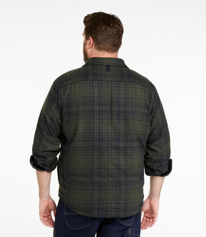 Men's Maine Guide Lightweight Lined Wool Field Shirt, Plaid - US 3276