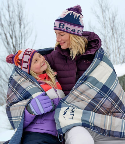 L.L.Bean Fleece Puffer Blanket - US 9789