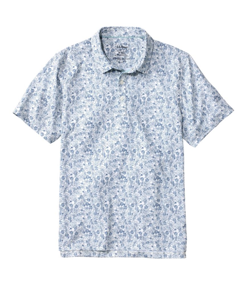 Men's Comfort Stretch Performance® Party Polo, Slightly Fitted, Short-Sleeve, Print - US 8647