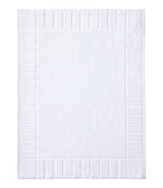 Organic Cotton Textured Bordered Bath Mat - US 9855