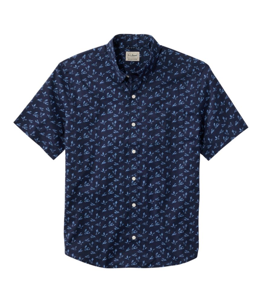 Men's Comfort Stretch Performance® Shirt, Short-Sleeve, Slightly Fitted Untucked Fit, Print - US 7868