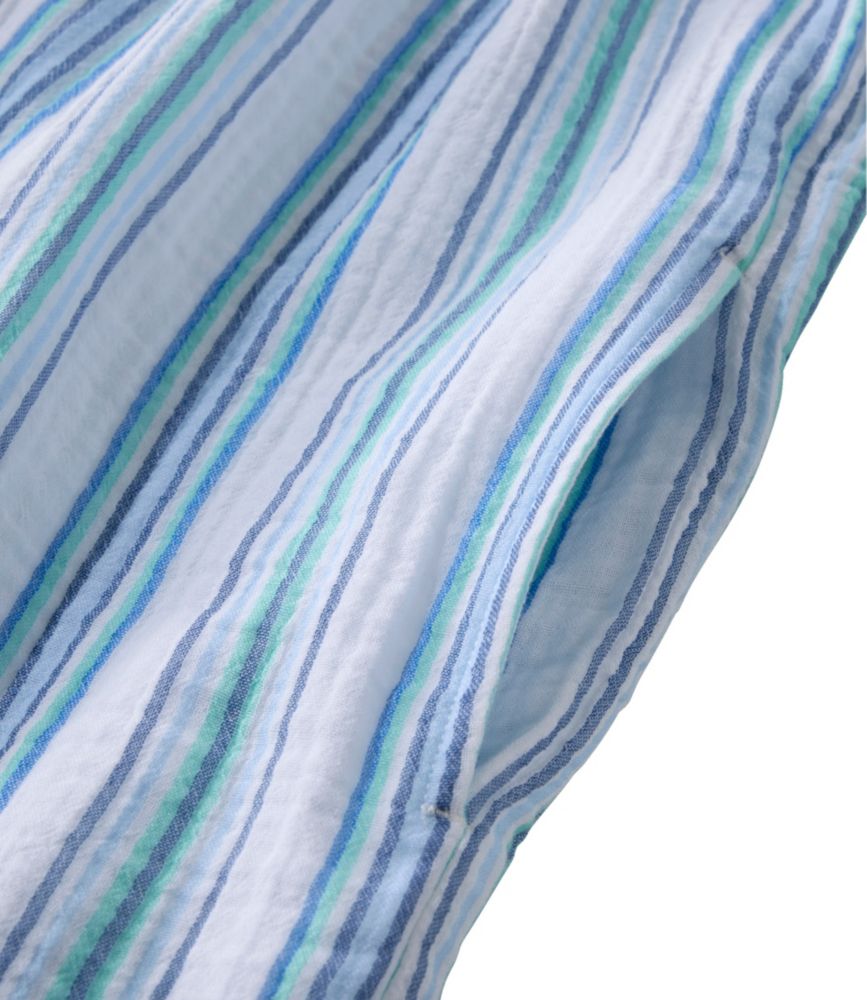 Women's Cloud Gauze Short-Sleeve Shift Dress, Stripe - US 1094