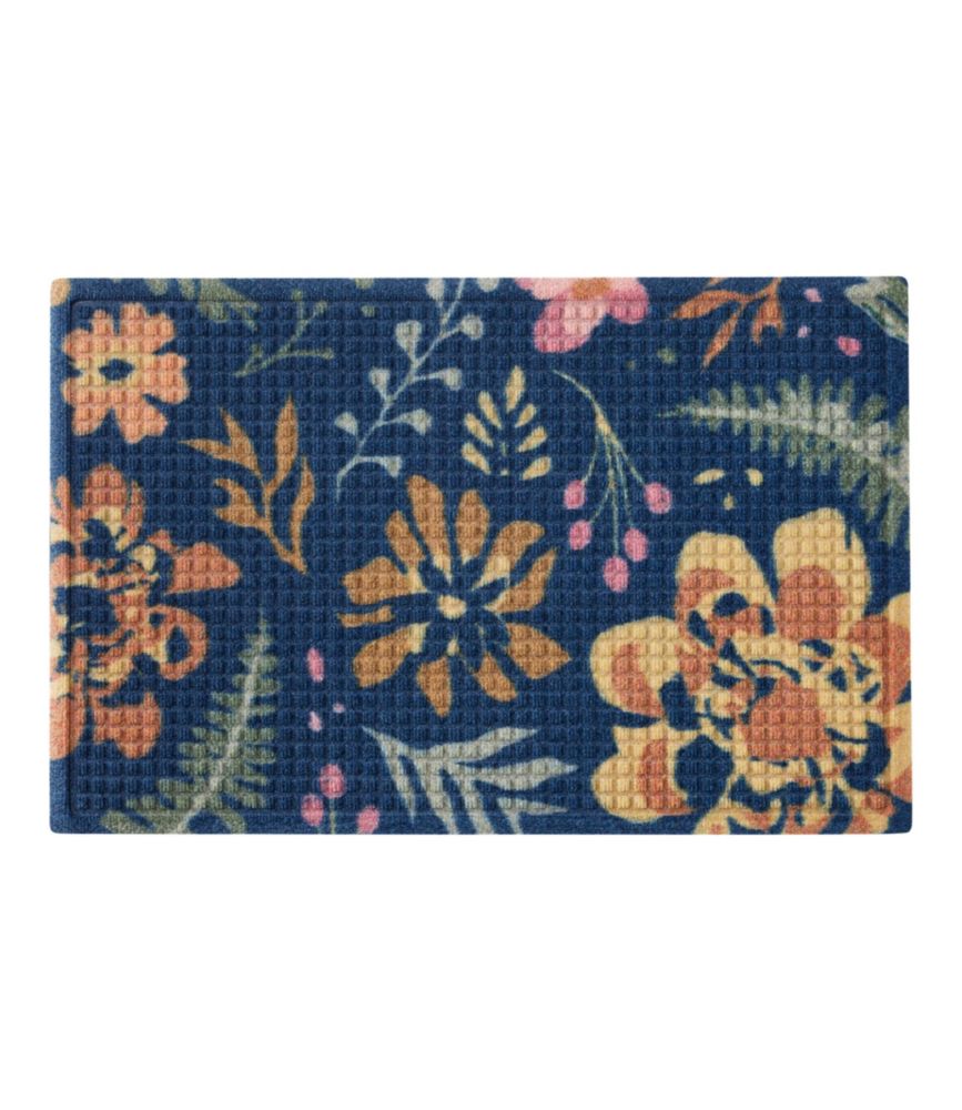 Printed Recycled Waterhog Doormat, Floral - US 2485