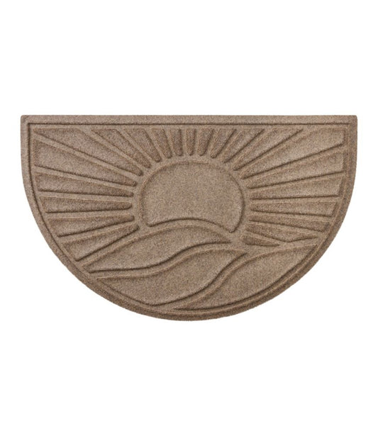 Everyspace Recycled Waterhog Doormat, Half Round, Sunrise - US 1899