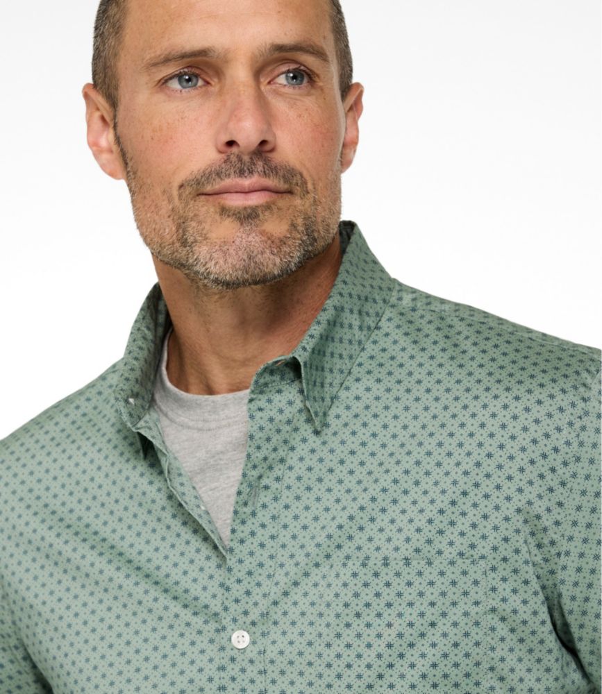 Men's Comfort Stretch Performance® Shirt, Long-Sleeve, Slightly Fitted Untucked Fit, Print - US 5782