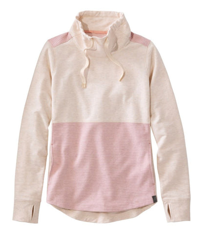 Women's Bean's Cozy Mixed Knits Pullover, Colorblock - US 9458