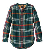 Women's Signature 1933 Collarless Chamois Tunic, Plaid - US 5526