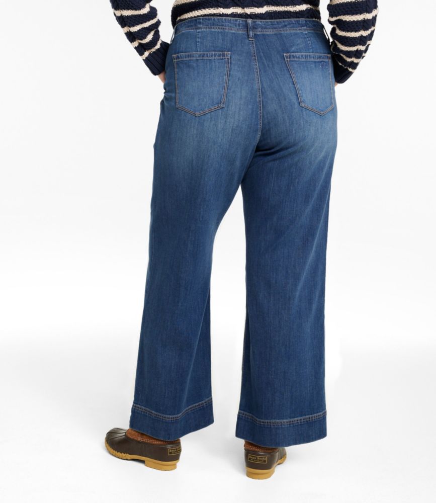 Women's Signature Utility Jeans, Mid-Rise Wide-Leg Ankle - US 0188