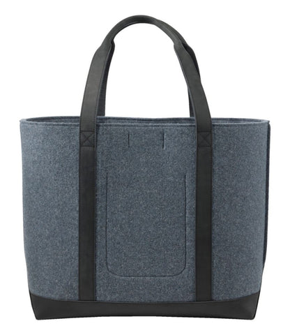 Leather-Trim Wool Tote - US 2350