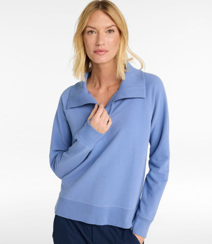 Women's Bean's Cozy Splitneck Pullover Sweatshirt - US 8981