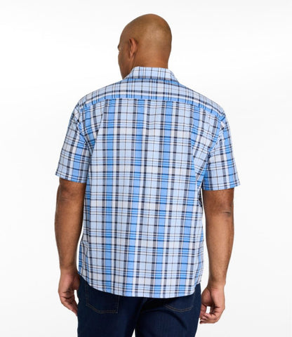 Men's Madras Shirt, Short-Sleeve, Slightly Fitted Untucked Fit - US 9942