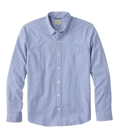 Men's Comfort Stretch Performance® Seersucker Shirt, Long-Sleeve, Slightly Fitted Untucked Fit, Plaid - US 8207
