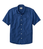 Men's Comfort Stretch Performance® Seersucker Shirt, Short-Sleeve, Slightly Fitted Untucked Fit, Stripe - US 9243