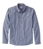 Men's Comfort Stretch Performance® Chambray Shirt, Long-Sleeve, Slightly Fitted Untucked Fit - US 4631