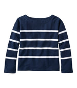 Women's Peaks Island Top, Relaxed Boatneck Long-Sleeve Stripe - US 4612