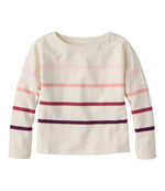 Women's Peaks Island Top, Relaxed Boatneck Long-Sleeve Stripe - US 9916