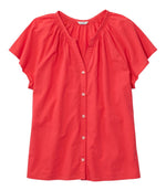 Women's Whisperweight Poplin Shirt, Short-Sleeve - US 3289