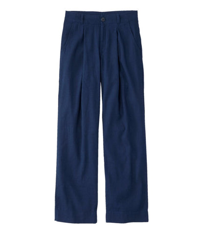 Women's Lakeside Linen-Blend Pants, Wide Straight-Leg - US 1472