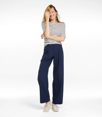 Women's Lakeside Linen-Blend Pants, Wide Straight-Leg - US 1472