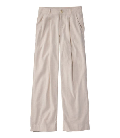 Women's Lakeside Linen-Blend Pants, Wide Straight-Leg - US 8229