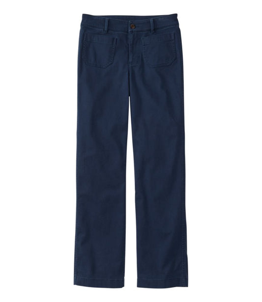 Women's Comfort Stretch Patch Pocket Pants, Mid-Rise Wide Straight-Leg Chino - US 3925