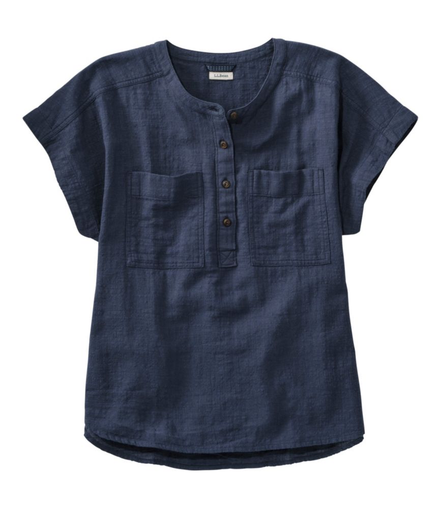 Women's L.L.Bean Day Breeze Shirt, Short-Sleeve Popover - US 4232