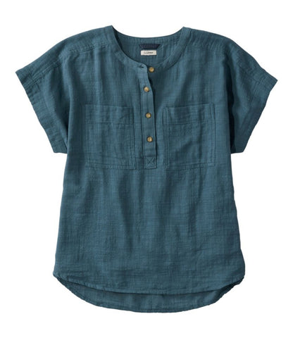 Women's L.L.Bean Day Breeze Shirt, Short-Sleeve Popover - US 2112