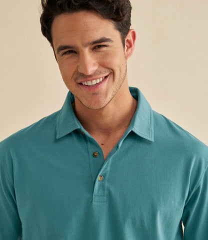 Men's Carefree Unshrinkable Polo, Short-Sleeve, Without Pocket - US 3288