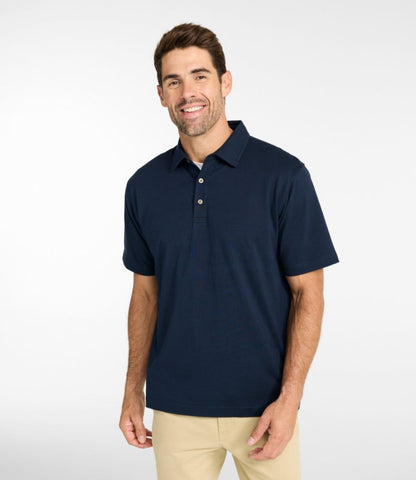 Men's Carefree Unshrinkable Polo, Short-Sleeve, Without Pocket - US 1370