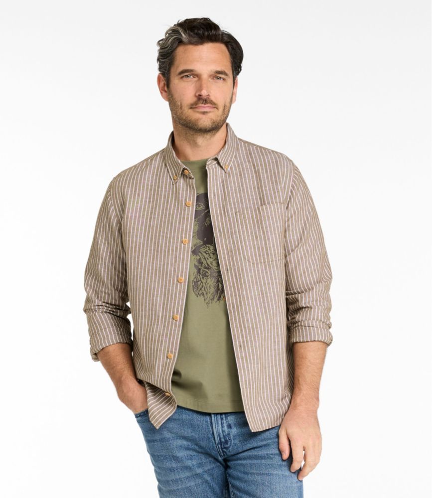 Men's Signature Wharfside Linen Blend Shirt - US 2138