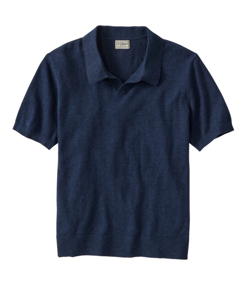 Men's All Seasons Cotton Blend Sweater, Short-Sleeve Polo - US 0567