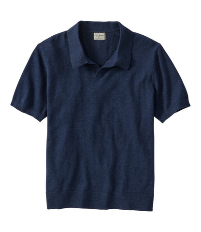 Men's All Seasons Cotton Blend Sweater, Short-Sleeve Polo - US 0567