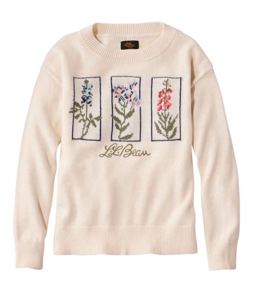 Women's Signature Original Cotton Sweater, Crewneck - US 7074