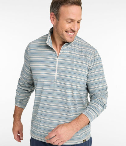 Men's Everyday SunSmart® Tee, Long-Sleeve Quarter-Zip Stripe - US 5925