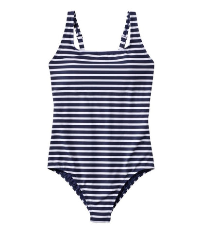 Women's L.L.Bean Coastal Essential Scoop Tanksuit, Print - US 0560