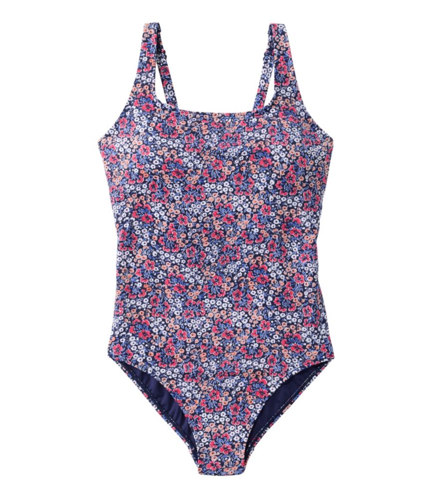 Women's L.L.Bean Coastal Essential Scoop Tanksuit, Print - US 4269