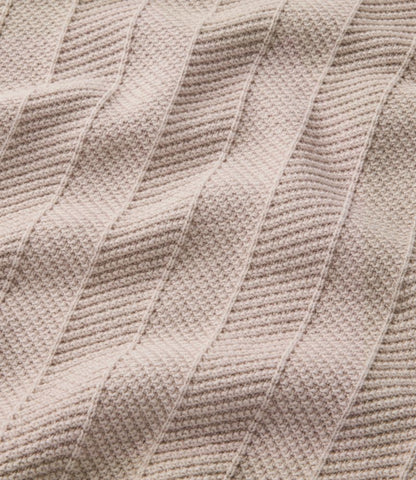 Men's Sunwashed Textured Cotton Sweater, Herringbone 1/4 Zip - US 2663