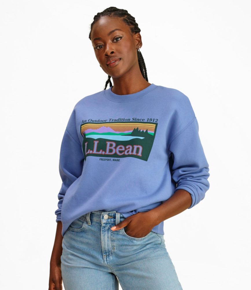Women's Essential Sweatshirt, Crewneck Logo - US 3474