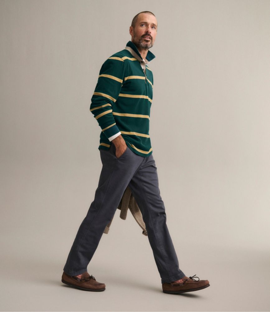 Men's Casco Bay Rugged Polo, Long-Sleeve, Stripe - US 9296