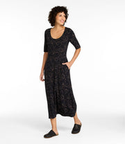 Black Falling Floral