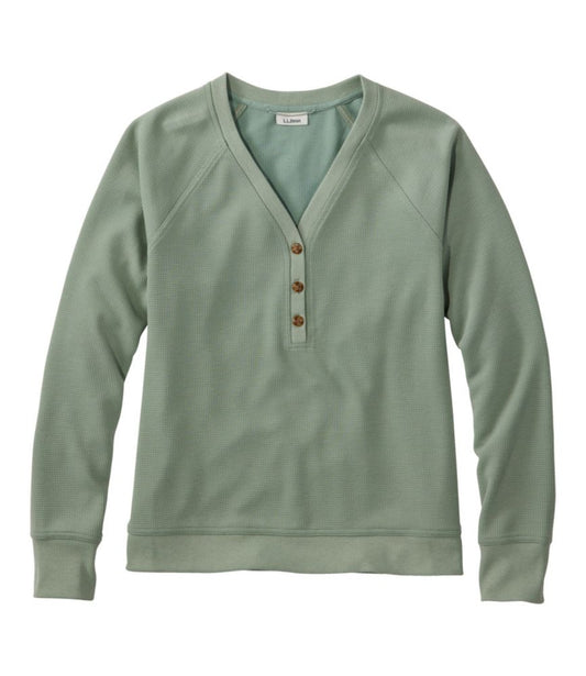 Women's Mountainside Micro Waffle Henley - US 2318