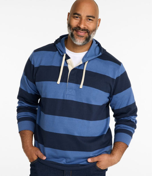 Men's Bean's Vintage Soft Rugby Hoodie - US 6188