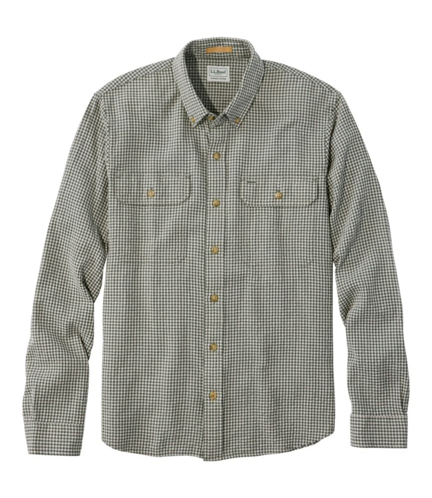 Men's Sunwashed Textured Shirt, Slightly Fitted, Plaid - US 2679